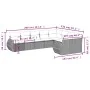 Set mit 9 Gartensofas und Kissen Kunstrattan braun von , Modulare Sofas für den Außenbereich - Ref: Foro24-3221842, Preis: 62...