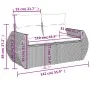 Set mit 9 Gartensofas und Kissen Kunstrattan braun von , Modulare Sofas für den Außenbereich - Ref: Foro24-3221842, Preis: 62...