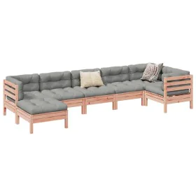Set mit 7 Gartensofas mit Kissen aus Douglasienholz von , Gartensets - Ref: Foro24-3299550, Preis: 645,31 €, Rabatt: %