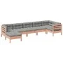 Set mit 7 Gartensofas mit Kissen aus Douglasienholz von , Gartensets - Ref: Foro24-3299550, Preis: 648,69 €, Rabatt: %