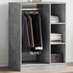 Gray engineered wood concrete cabinet 77x48x102 cm by , Dresser Organizers and Bar Hangers - Ref: Foro24-840810, Price: 89,69...