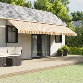 Replacement fabric for colored striped awning 6x3.5 m by , Awnings - Ref: Foro24-367743, Price: 92,23 €, Discount: %