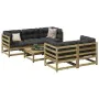 6-piece garden sofa set impregnated pine wood by , Garden sets - Ref: Foro24-3299289, Price: 364,54 €, Discount: %