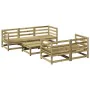 6-piece garden sofa set impregnated pine wood by , Garden sets - Ref: Foro24-3299289, Price: 364,54 €, Discount: %