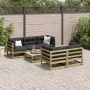 6-piece garden sofa set impregnated pine wood by , Garden sets - Ref: Foro24-3299289, Price: 364,54 €, Discount: %