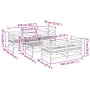 6-piece garden sofa set impregnated pine wood by , Garden sets - Ref: Foro24-3299289, Price: 364,54 €, Discount: %