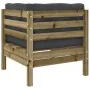 Set of garden sofas 6 pcs with impregnated pine wood cushions by , Garden sets - Ref: Foro24-3299296, Price: 558,57 €, Discou...