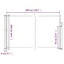Retractable terracotta side awning 100x300 cm by , Umbrellas - Ref: Foro24-4004273, Price: 87,48 €, Discount: %