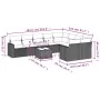 Set mit 10 Gartensofas und -kissen Kunstrattan braun von , Modulare Sofas für den Außenbereich - Ref: Foro24-3251790, Preis: ...