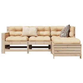 Set of garden sofas 4 pcs solid pine wood by , Garden sets - Ref: Foro24-3250768, Price: 255,39 €, Discount: %