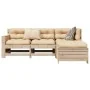 Set Gartensofas 4 Stück massives Kiefernholz von , Gartensets - Ref: Foro24-3250768, Preis: 255,39 €, Rabatt: %