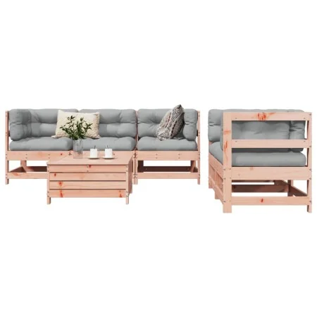 Juego de sofás de jardín 6 pzas madera maciza de abeto Douglas by , Garden sets - Ref: Foro24-3250806, Price: 371,17 €, Disco...
