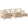 7-piece solid pine wood garden sofa set by , Garden sets - Ref: Foro24-3250508, Price: 483,85 €, Discount: %