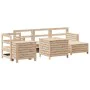 7-teilige Gartensofagarnitur aus massivem Kiefernholz von , Gartensets - Ref: Foro24-3250508, Preis: 490,52 €, Rabatt: %
