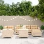 7-piece solid pine wood garden sofa set by , Garden sets - Ref: Foro24-3250508, Price: 483,85 €, Discount: %