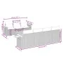 Set mit 8 Gartensofas mit Kissen schwarzes synthetisches Rattan von , Gartensets - Ref: Foro24-3226645, Preis: 639,06 €, Raba...