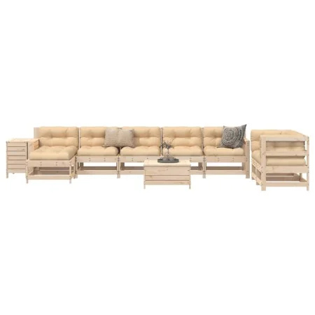 Set Gartensofas 10 Stück massives Kiefernholz von , Gartensets - Ref: Foro24-3250664, Preis: 600,11 €, Rabatt: %