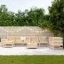 Set of garden sofas 10 pcs solid pine wood by , Garden sets - Ref: Foro24-3250664, Price: 600,11 €, Discount: %