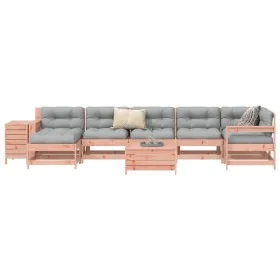 Juego de sofás de jardín 9 pzas madera maciza de abeto Douglas by , Garden sets - Ref: Foro24-3250658, Price: 535,24 €, Disco...