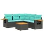 Set de sofás de jardín 6 pzas con cojines ratán sintético negro de , Conjuntos de jardín - Ref: Foro24-3226806, Precio: 466,8...