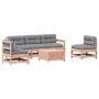6-teiliges Gartenmöbel-Set und Kissen aus Douglasienholz von , Gartensets - Ref: Foro24-3250742, Preis: 550,56 €, Rabatt: %