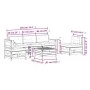 6-teiliges Gartenmöbel-Set und Kissen aus Douglasienholz von , Gartensets - Ref: Foro24-3250742, Preis: 550,56 €, Rabatt: %