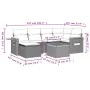 Set de sofás de jardín 7 pzas con cojines ratán sintético negro von , Gartensets - Ref: Foro24-3227023, Preis: 519,02 €, Raba...