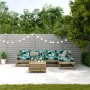 Juego de muebles jardín 6 pzas y cojines madera pino impregnada by , Garden sets - Ref: Foro24-3250983, Price: 519,32 €, Disc...