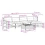 Juego de muebles jardín 6 pzas y cojines madera pino impregnada by , Garden sets - Ref: Foro24-3250983, Price: 519,32 €, Disc...