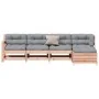 Juego de muebles jardín 5 pzas y cojines madera abeto Douglas de , Conjuntos de jardín - Ref: Foro24-3250850, Precio: 523,34 ...