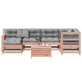 7-teiliges Gartenmöbel-Set und Kissen aus Douglasienholz von , Gartensets - Ref: Foro24-3250922, Preis: 787,40 €, Rabatt: %