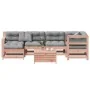 Juego de muebles jardín 7 pzas y cojines madera abeto Douglas de , Conjuntos de jardín - Ref: Foro24-3250922, Precio: 787,46 ...