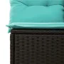 Set mit 7 Gartensofas mit Kissen Kunstrattan schwarz von , Gartensets - Ref: Foro24-3226981, Preis: 619,98 €, Rabatt: %