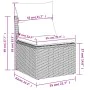 Set mit 7 Gartensofas mit Kissen Kunstrattan schwarz von , Gartensets - Ref: Foro24-3226981, Preis: 619,98 €, Rabatt: %