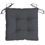 Garden chair cushions 4 pcs Oxford anthracite fabric 40x40x7 cm by , Cushions for chairs and sofas - Ref: Foro24-361451, Pric...