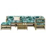 8 pcs garden furniture set and cushions impregnated pine wood by , Garden sets - Ref: Foro24-3250611, Price: 780,49 €, Discou...