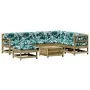 8 pcs garden furniture set and cushions impregnated pine wood by , Garden sets - Ref: Foro24-3250611, Price: 780,49 €, Discou...