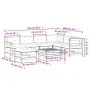 8 pcs garden furniture set and cushions impregnated pine wood by , Garden sets - Ref: Foro24-3250611, Price: 780,49 €, Discou...