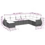 Set de sofás de jardín 9 pzas y cojines ratán sintético marrón by , Garden sets - Ref: Foro24-3254110, Price: 563,03 €, Disco...