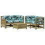 Juego de muebles jardín 5 pzas y cojines madera pino impregnada von , Gartensets - Ref: Foro24-3250819, Preis: 585,74 €, Raba...
