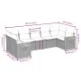 Set of 7 garden sofas with cushions synthetic rattan black by , Garden sets - Ref: Foro24-3227107, Price: 580,51 €, Discount: %