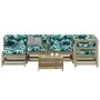 7 pcs garden furniture set and cushions impregnated pine wood by , Garden sets - Ref: Foro24-3250915, Price: 718,96 €, Discou...