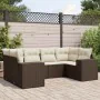 Set sofás de jardín 6 piezas y cojines ratán sintético marrón von , Gartensets - Ref: Foro24-3255320, Preis: 457,10 €, Rabatt: %