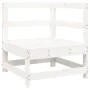 Set of garden sofas 7 pcs solid pine wood white by , Garden sets - Ref: Foro24-3250517, Price: 555,40 €, Discount: %