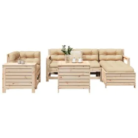 7-teilige Gartensofagarnitur aus massivem Kiefernholz von , Gartensets - Ref: Foro24-3250520, Preis: 451,95 €, Rabatt: %