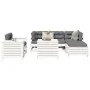 Set Gartensofas 7-teilig massives Kiefernholz weiß von , Gartensets - Ref: Foro24-3250529, Preis: 527,37 €, Rabatt: %