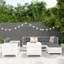 Set of garden sofas 7 pcs solid pine wood white by , Garden sets - Ref: Foro24-3250529, Price: 527,32 €, Discount: %