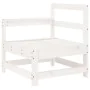 Set of garden sofas 7 pcs solid pine wood white by , Garden sets - Ref: Foro24-3250529, Price: 527,32 €, Discount: %