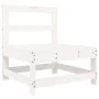 Set of garden sofas 7 pcs solid pine wood white by , Garden sets - Ref: Foro24-3250529, Price: 527,32 €, Discount: %