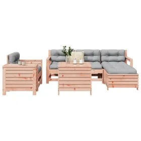Set of 7 garden sofas solid fir Douglas wood by , Garden sets - Ref: Foro24-3250534, Price: 477,84 €, Discount: %
